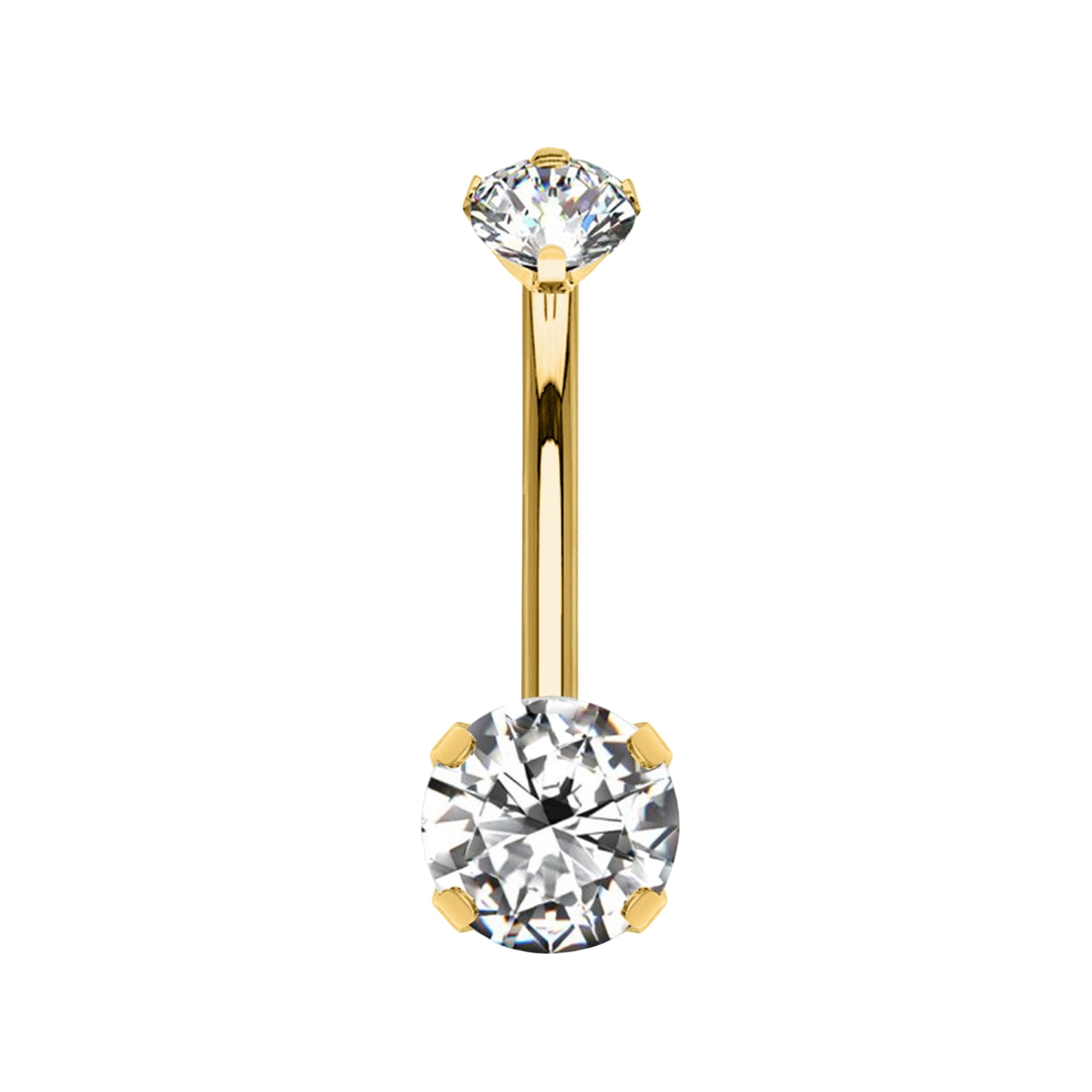 Piercing Ombelico Doppio Cristallo
