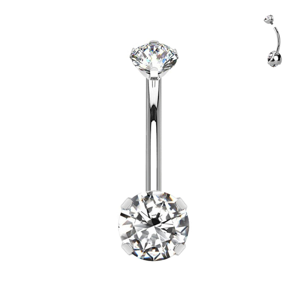 Piercing Ombelico Doppio Cristallo