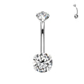 Piercing Ombelico Doppio Cristallo