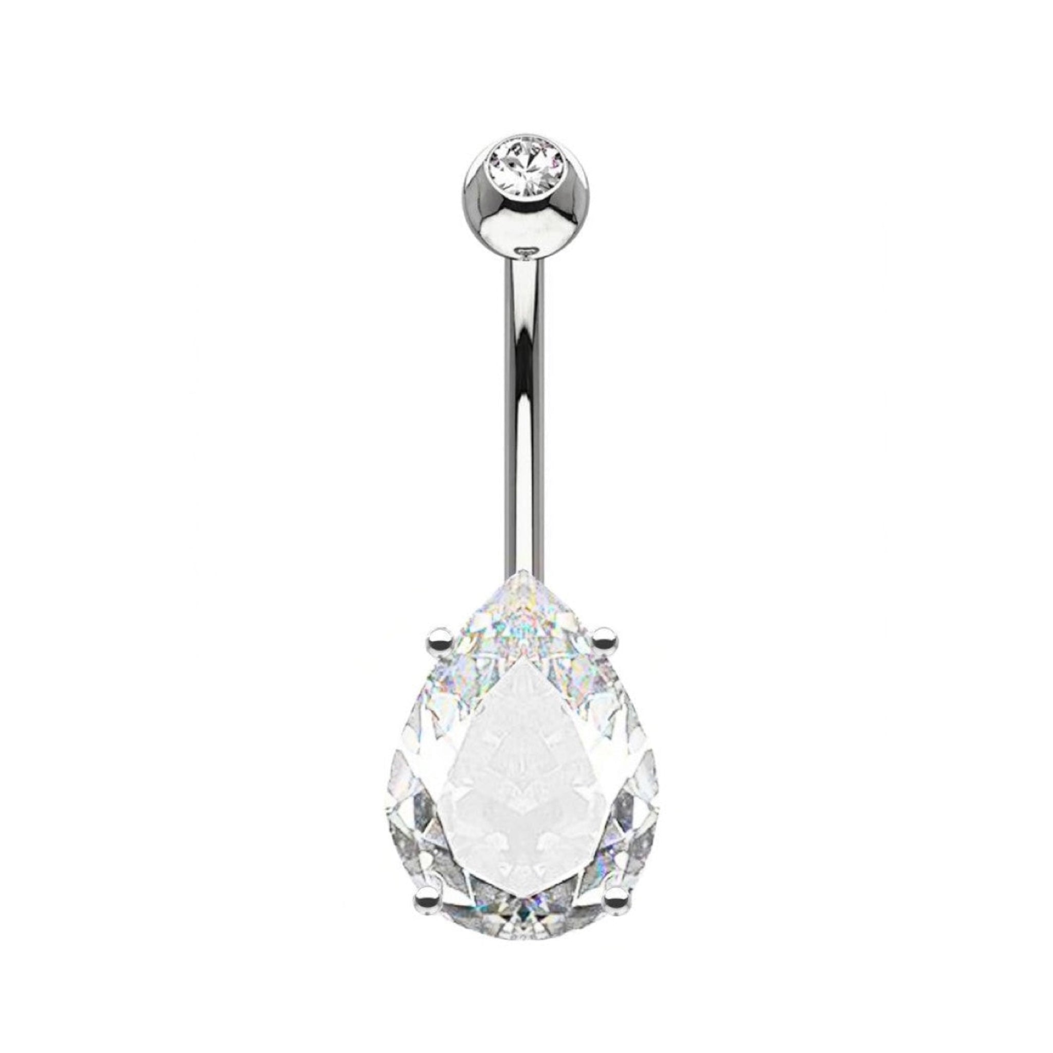 piercing ombelico a goccia