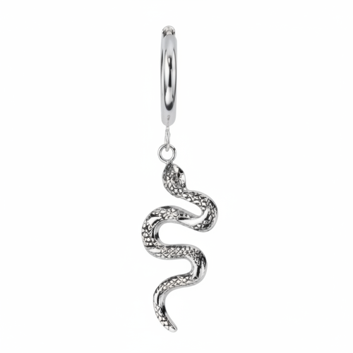 Cerchietto piercing serpente argento