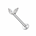 Piercing 2 Petali Argento