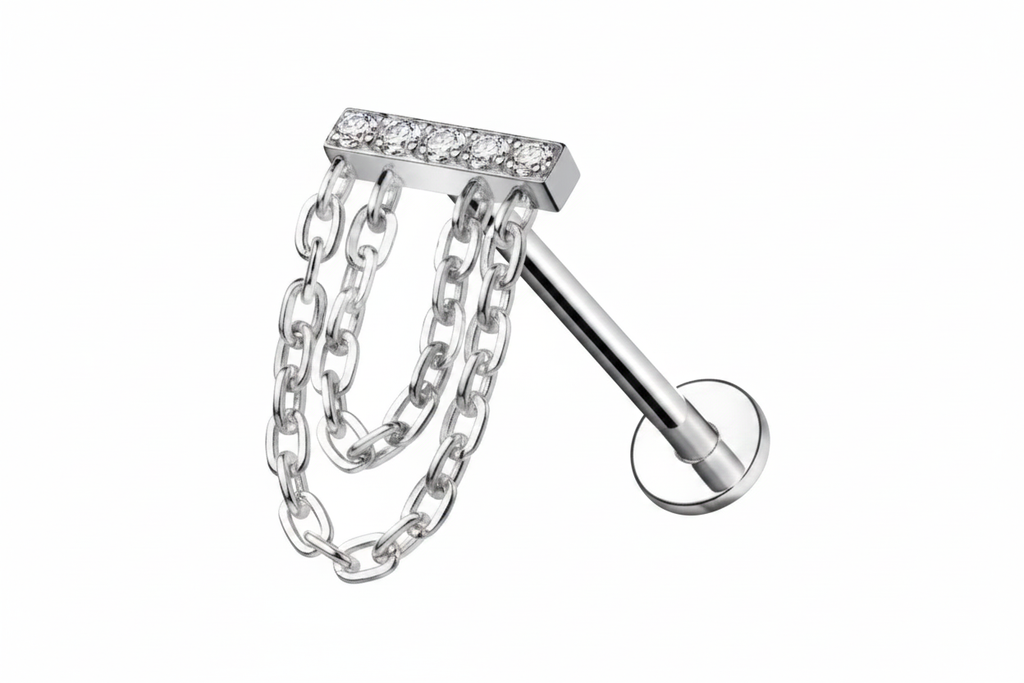 Piercing con catene - Solo centrale