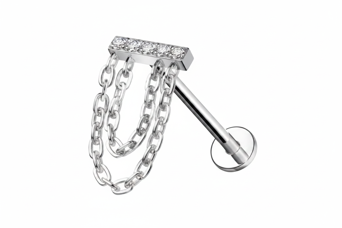 Piercing con catene - Solo centrale