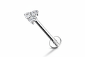 Piercing Cuore - Angolazione diagonale