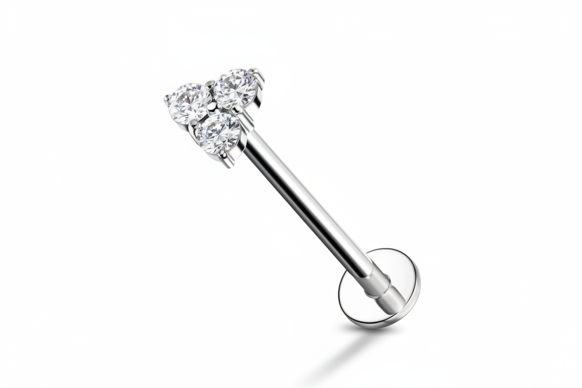 Piercing Cuore - Angolazione diagonale