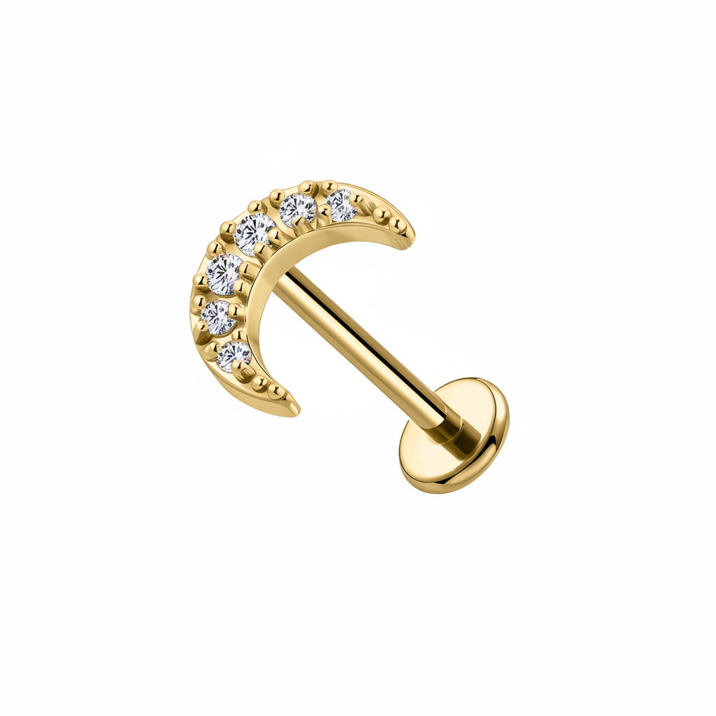 Piercing dorato riallineato