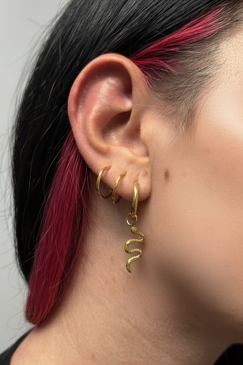 Cerchietto Piercing Serpente